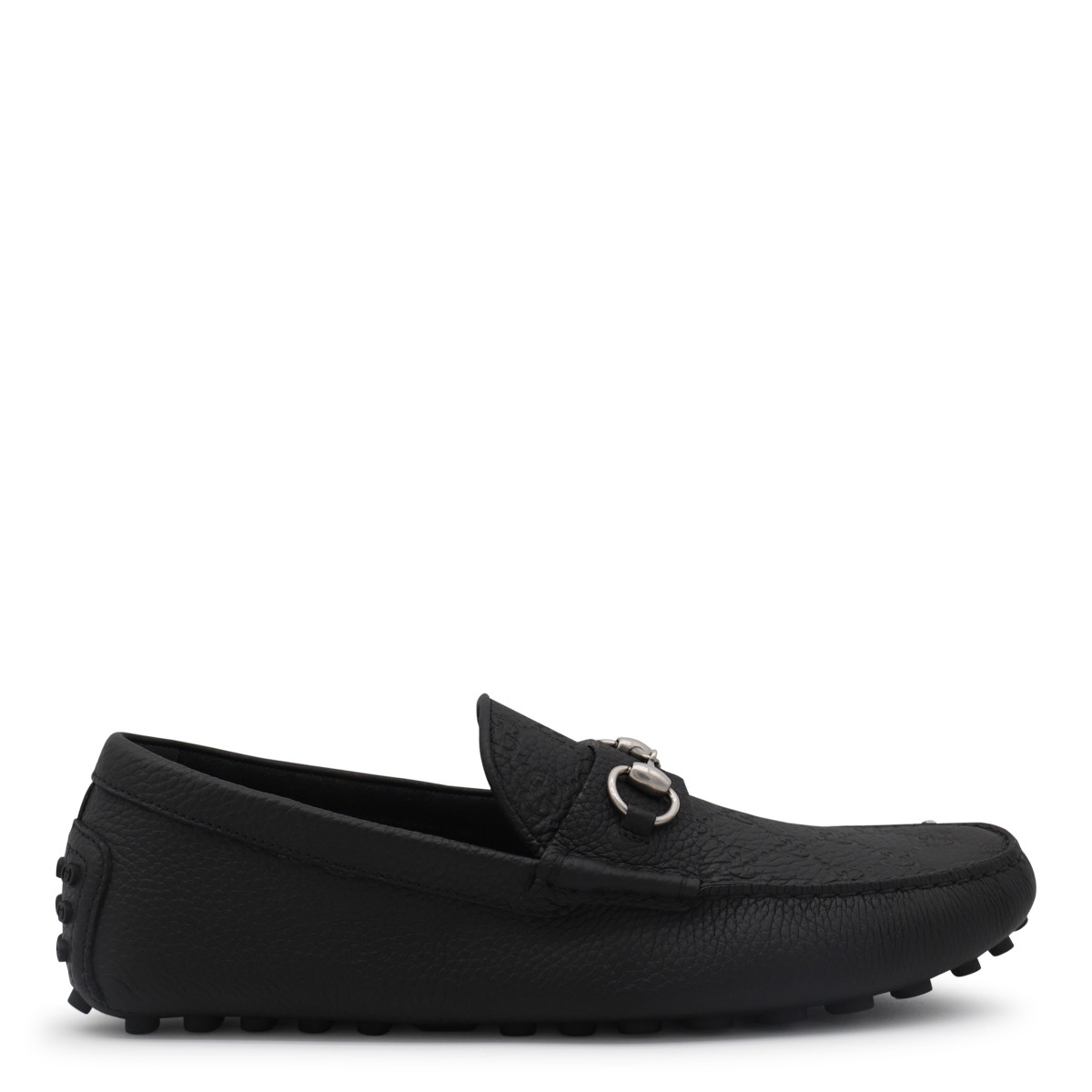 BLACK LEATHER LOAFERS