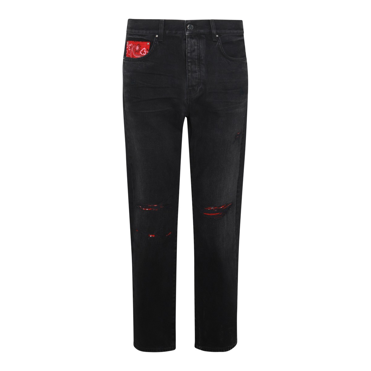 BLACK COTTON DENIM JEANS