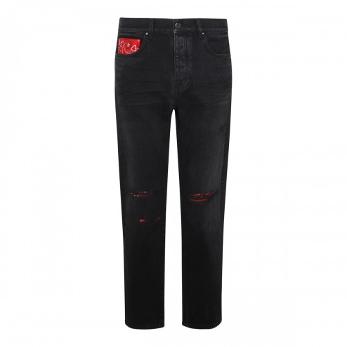 BLACK COTTON DENIM JEANS