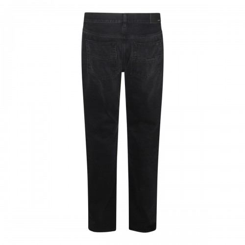 BLACK COTTON DENIM JEANS