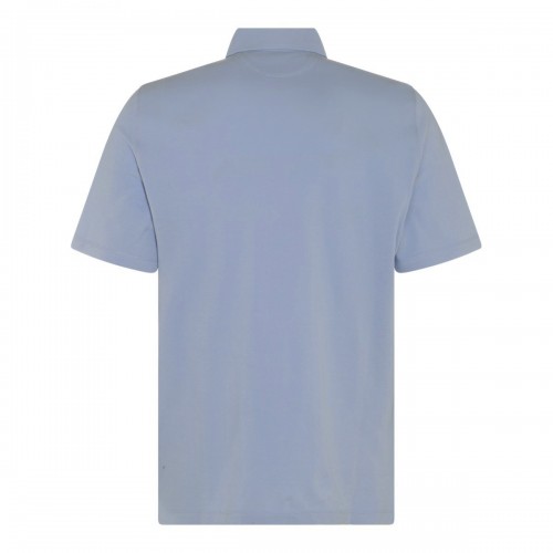 BLUE COTTON POLO SHIRT