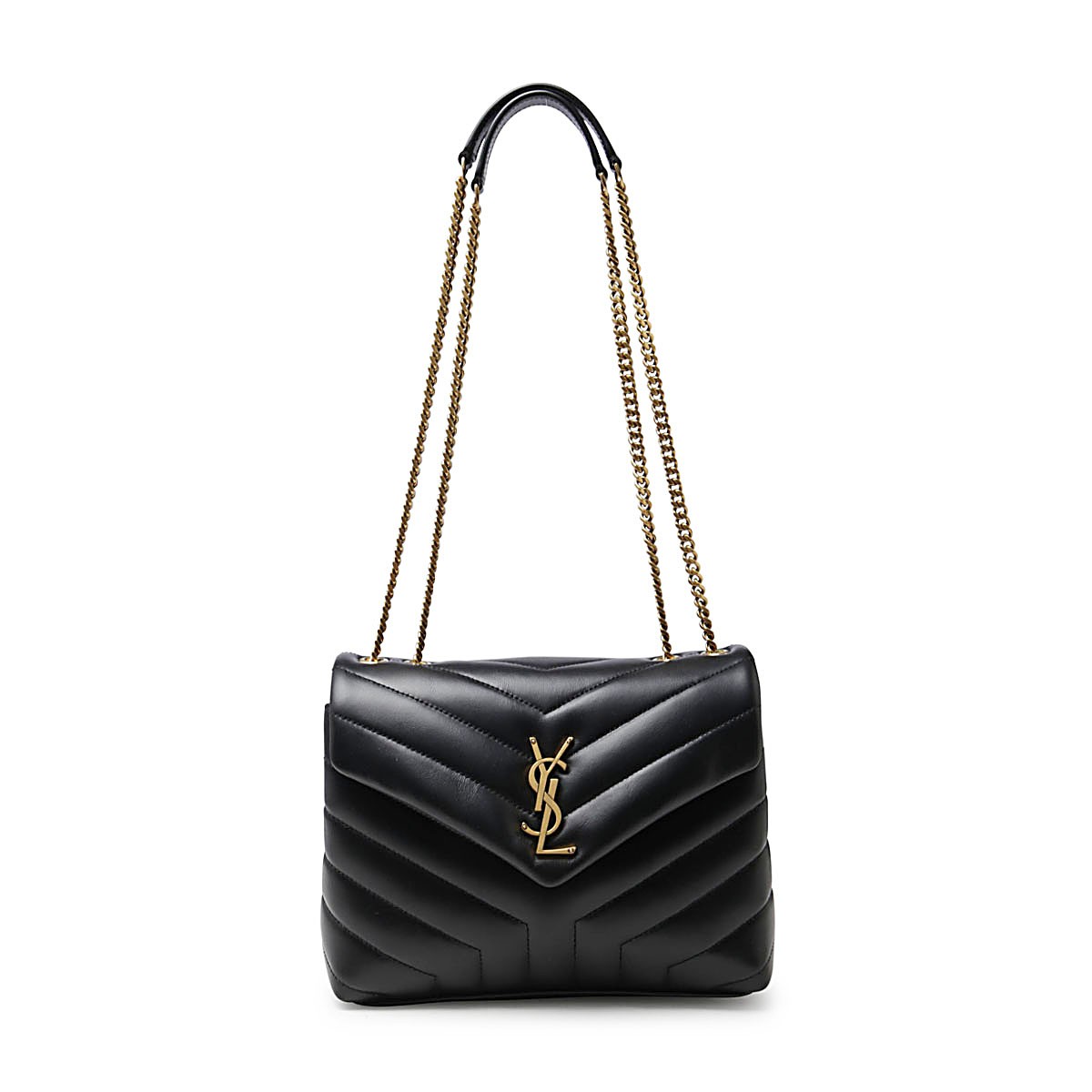 BLACK LEATHER SHOULDER BAG