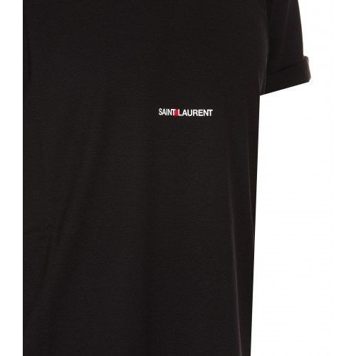 BLACK COTTON T-SHIRT