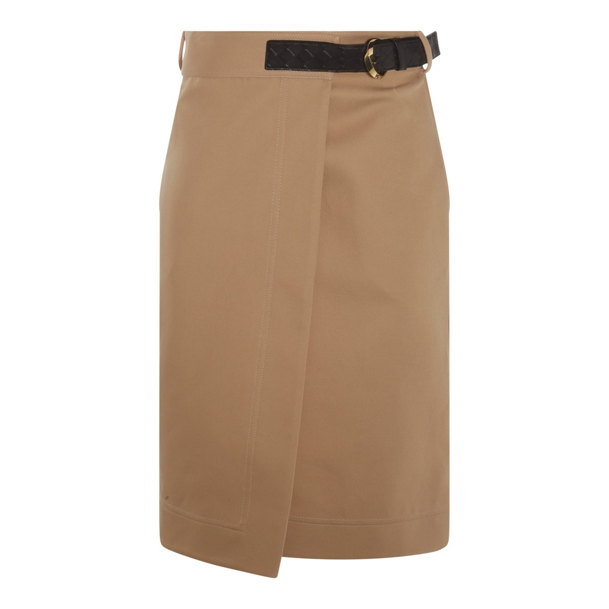 BEIGE COTTON SKIRT