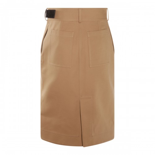 BEIGE COTTON SKIRT