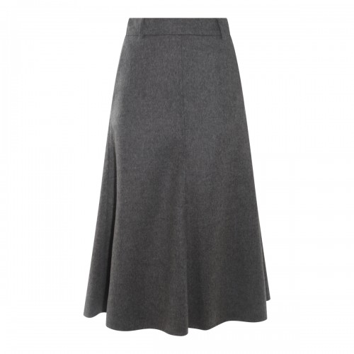 DARK GREY WOOL SKIRT