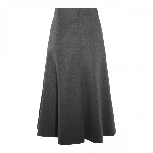 DARK GREY WOOL SKIRT