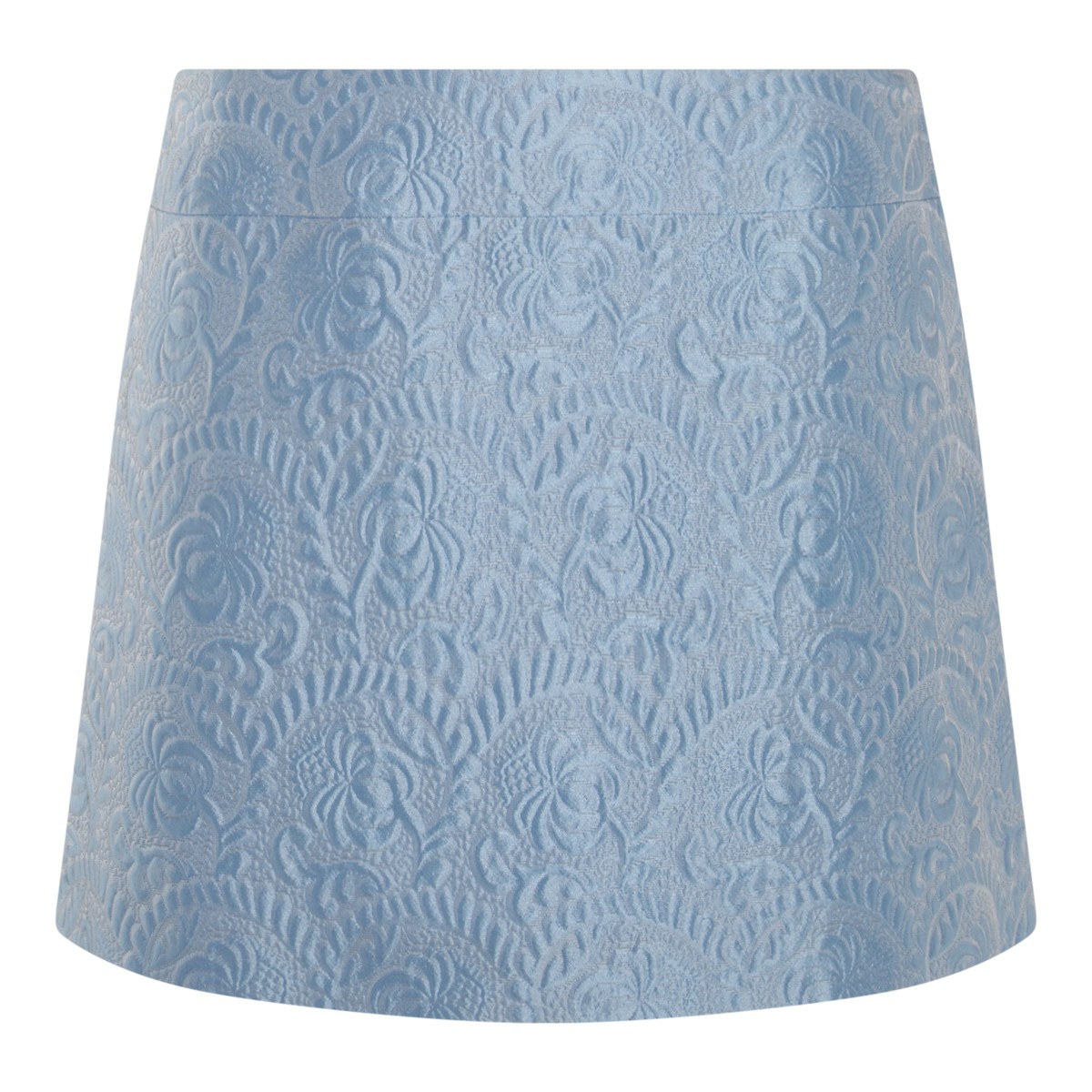 LIGHT BLUE COTTON SKIRT