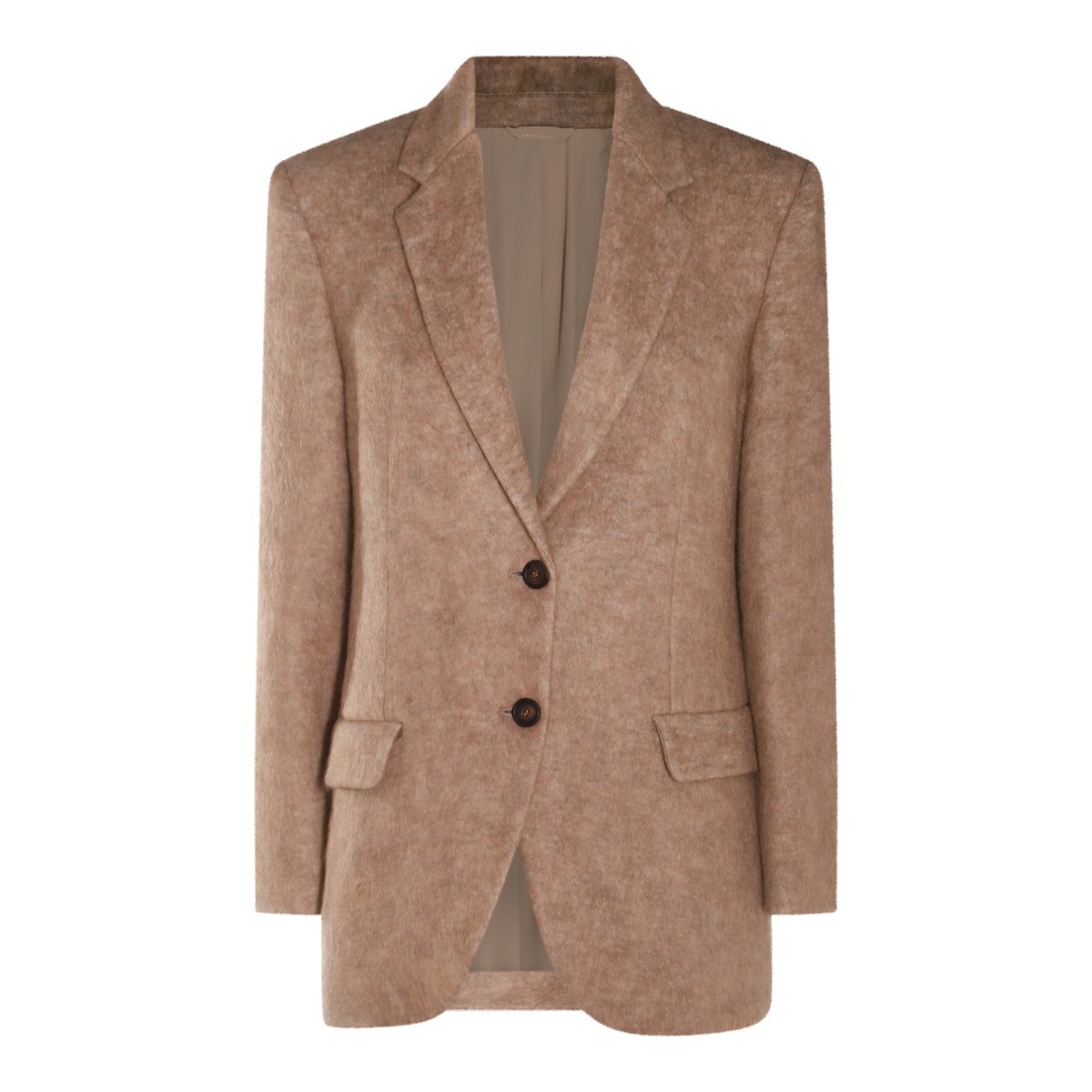 BROWN WOOL BLAZER