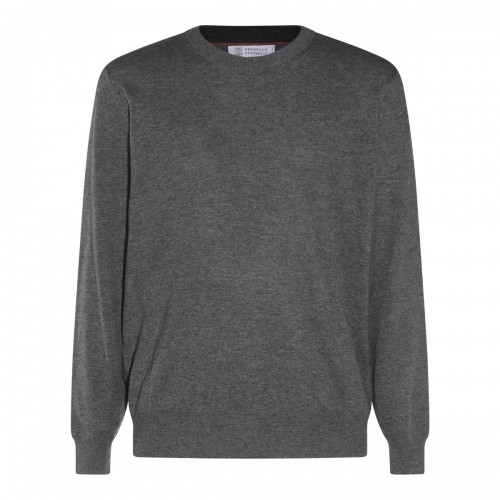 DARK GREY WOOL KNITWEAR