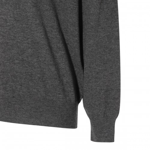 DARK GREY WOOL KNITWEAR