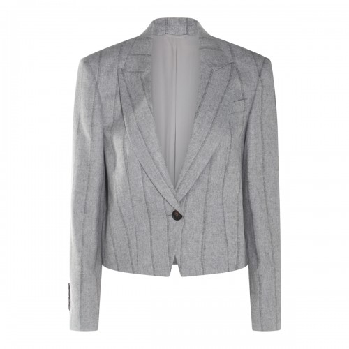 GREY WOOL BLAZER