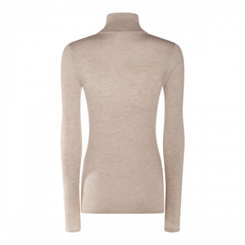 BEIGE WOOL KNITWEAR