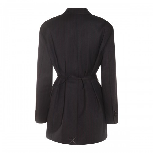 BLACK WOOL CASUAL JACKET 2