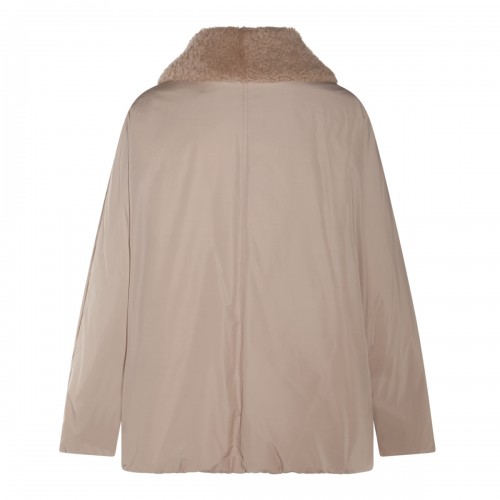 BEIGE COTTON DOWN JACKET