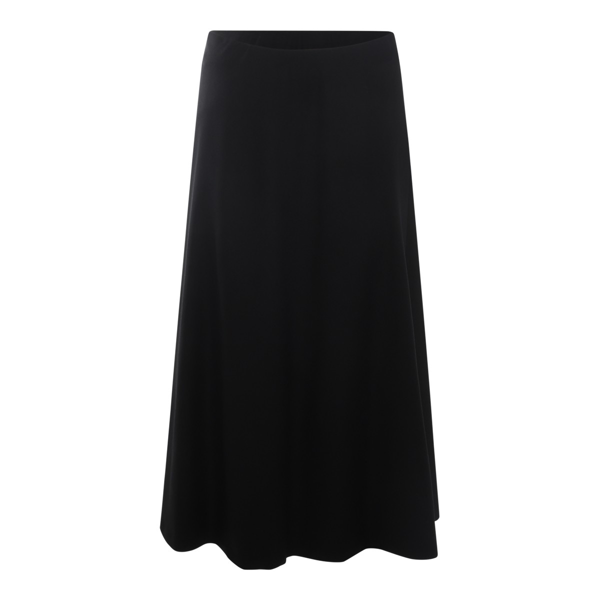 BLACK WOOL SKIRT