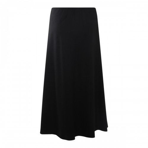 BLACK WOOL SKIRT