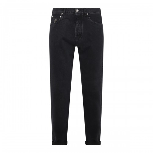 BLACK COTTON JEANS