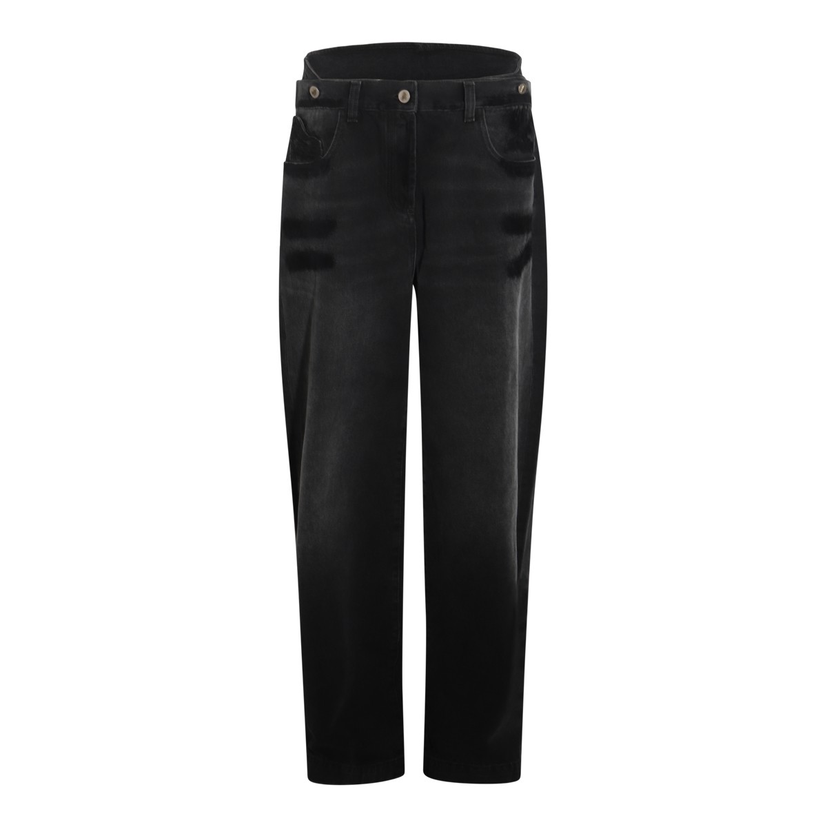 BLACK COTTON JEANS