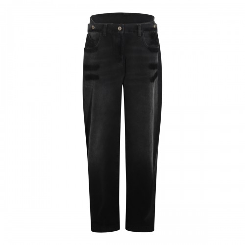 BLACK COTTON JEANS