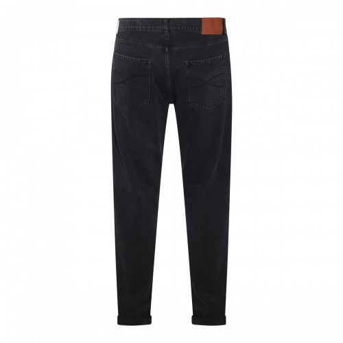 BLACK COTTON JEANS