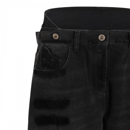 BLACK COTTON JEANS