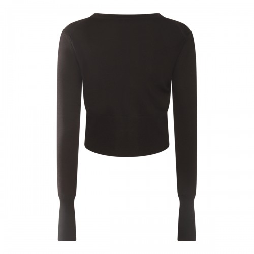 BLACK WOOL KNITWEAR