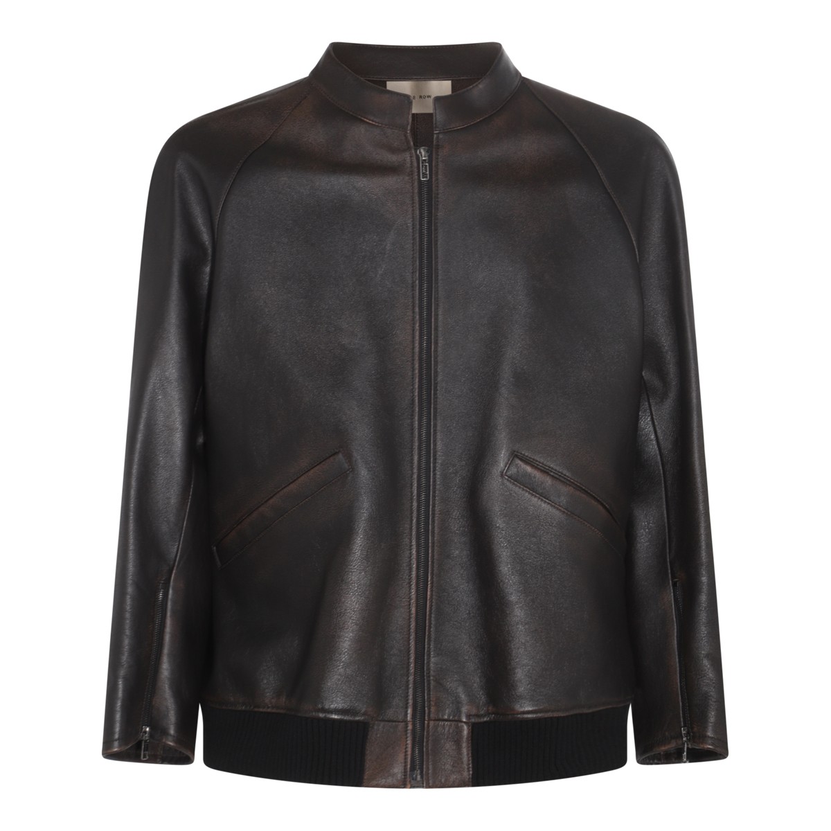 DARK BROWN LEATHER JACKET