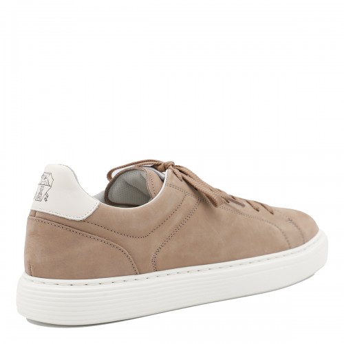 BEIGE LEATHER SNEAKERS