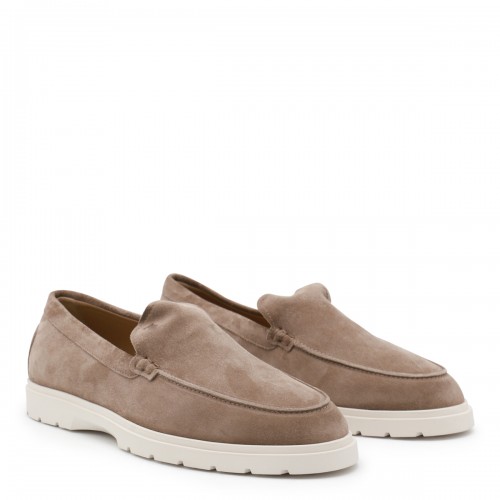 BEIGE SUEDE LOAFERS