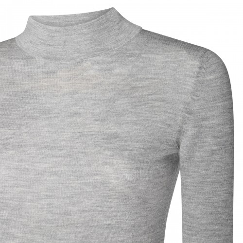 GREY WOOL KNITWEAR