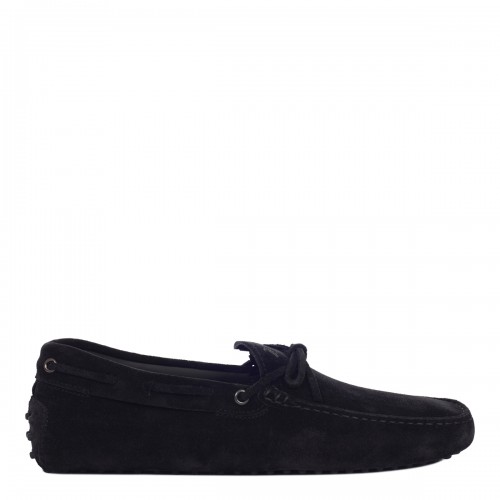 BLACK SUEDE GOMMNINO LOAFERS