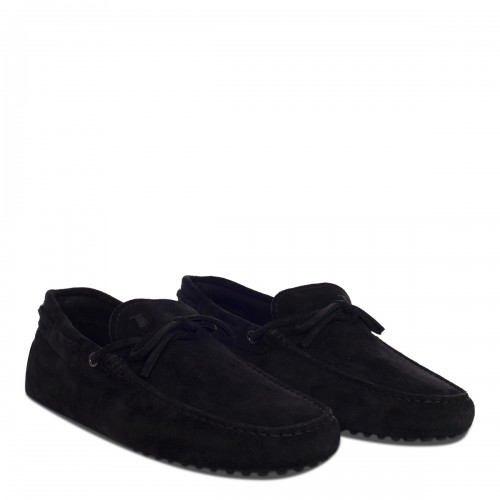 BLACK SUEDE GOMMNINO LOAFERS