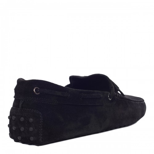 BLACK SUEDE GOMMNINO LOAFERS