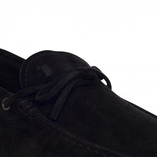 BLACK SUEDE GOMMNINO LOAFERS