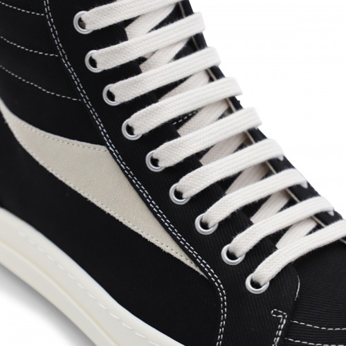 BLACK COTTON SNEAKERS