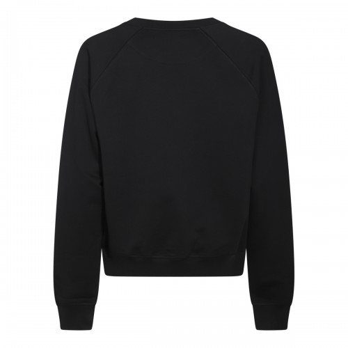 BLACK COTTON SWEATSHIRT