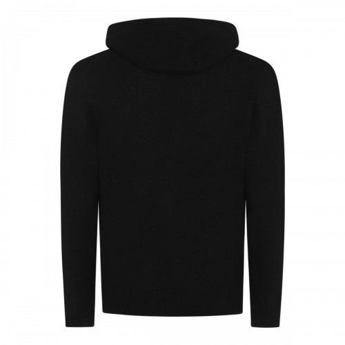 BLACK WOOL KNITWEAR