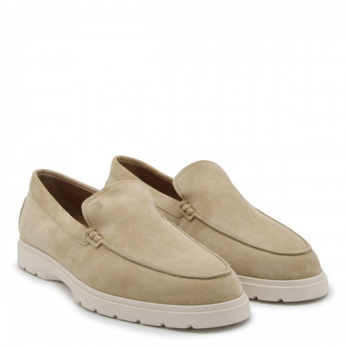 BEIGE SUEDE LOAFERS