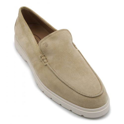 BEIGE SUEDE LOAFERS