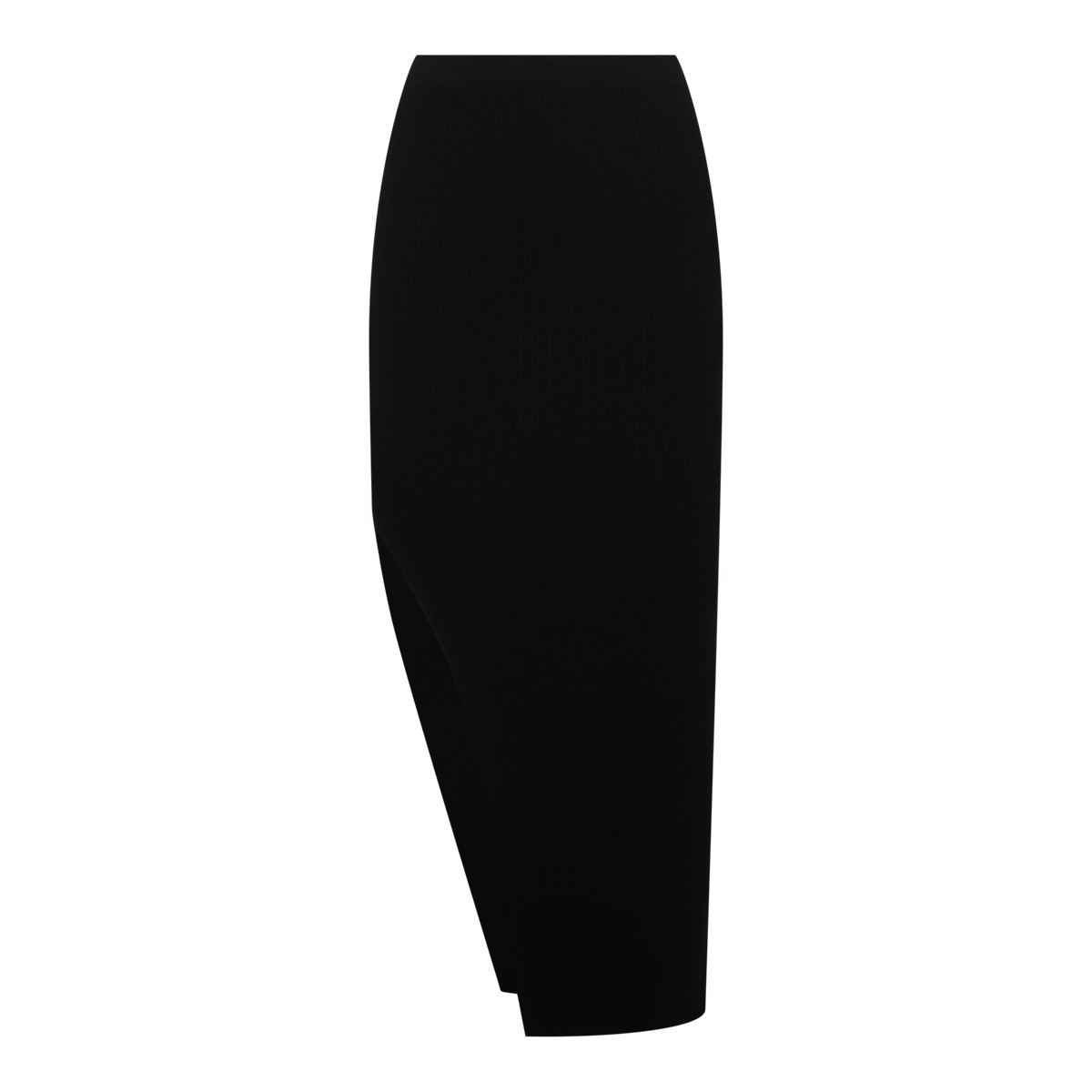 BLACK MIDI SKIRT