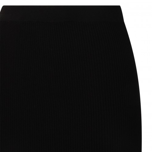 BLACK MIDI SKIRT