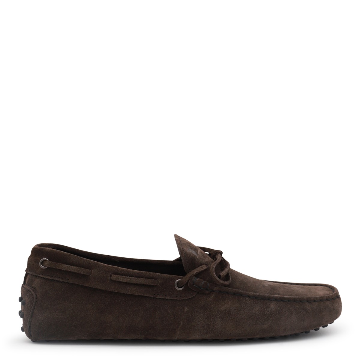 BROWN SUEDE GOMMINO LOAFERS