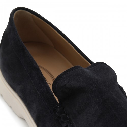 NAVY BLUE SUEDE LOAFERS