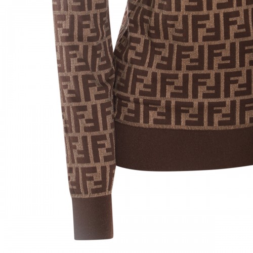 BROWN COTTON KNITWEAR