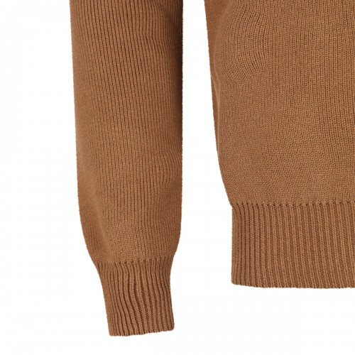 BROWN COTTON KNITWEAR