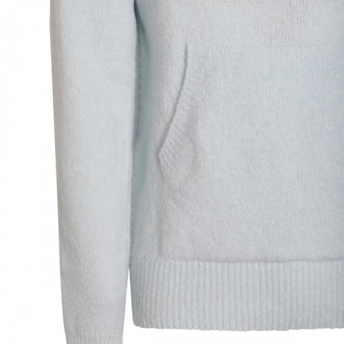 LIGHT BLUE WOOL KNITWEAR