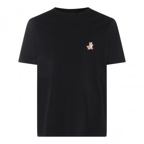 BLACK COTTON T-SHIRT