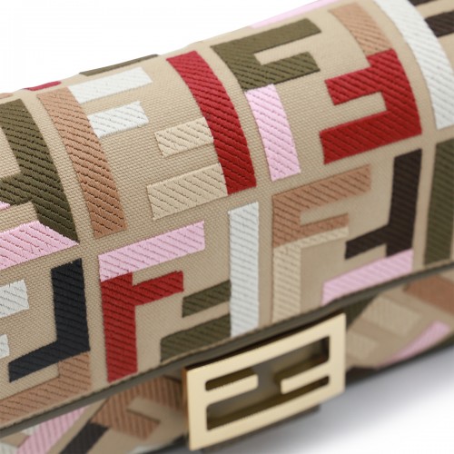 MULTICOLOR LEATHER BAGUETTE SHOULDER BAG