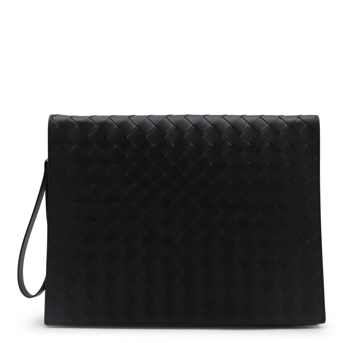 BLACK LEATHER MEDIUM POUCHES